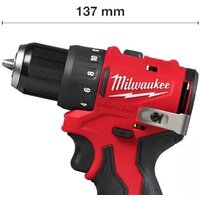 Milwaukee M12 BLDDRC-202C 4933499686 (с 2-мя АКБ, кейс) Image #2