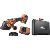 AEG Powertools BEWS 18-125BLPX2-502C 4935480858 (с 2-мя АКБ)