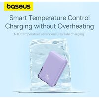 Baseus Magnetic Mini Air Wireless Fast Charge Power Bank 20W 10000mAh (сиреневый) Image #13